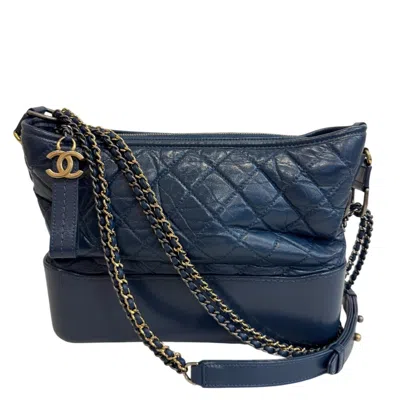 Pre-owned Chanel Blue Leather Shoulder Bag ()