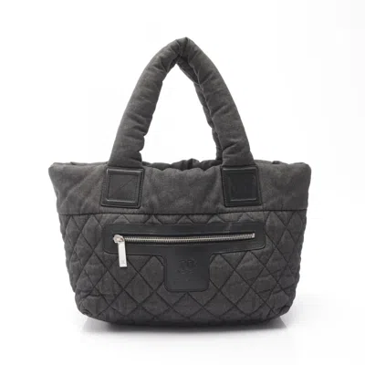 Pre-owned Chanel Blue Leather Tote Bag () In Multi