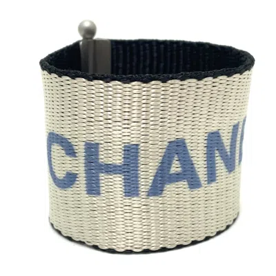 Pre-owned Chanel Blue Nylon Bangle () In Multi