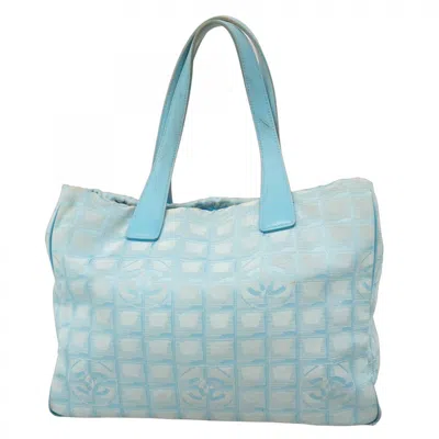Pre-owned Chanel Blue Nylon Tote Bag ()
