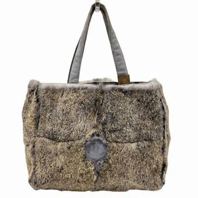 Pre-owned Chanel Blue Suede Leather Tote Bag () In Multi