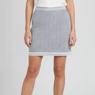 Pre-owned Chanel Blue Textured Knit Mini Skirt S