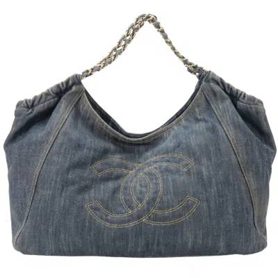 Pre-owned Chanel Blue Tote Bag ()