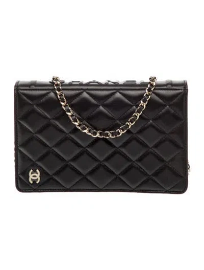 Pre-owned Chanel Book Wallet On Chain In Multi