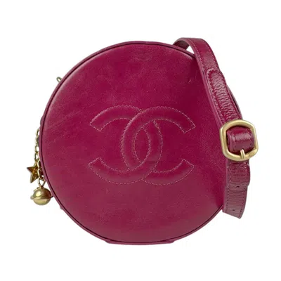 Pre-owned Chanel Bordeaux Gold Leather Metal Handbag Shoulder Bag ()