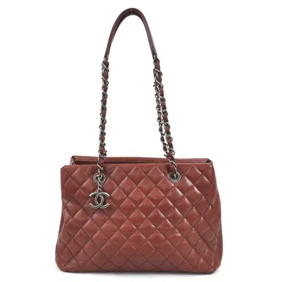 Pre-owned Chanel Bordeaux Leather Shoulder Bag ()