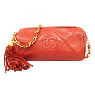 Pre-owned Chanel Bordeaux Leather Shoulder Bag ()