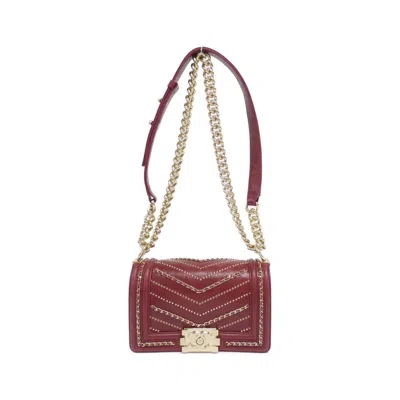 Pre-owned Chanel Bordeaux Leather Shoulder Bag ()