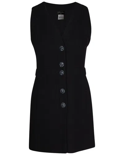 Pre-owned Chanel Boucle Sleeveless Mini Dress, Size Fr, 34 (authentic Pre-loved)