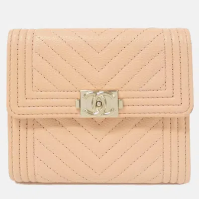 Pre-owned Chanel Boy Line Wallet