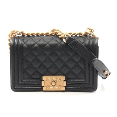 Pre-owned Chanel Boy Small Shoulder Bag Black