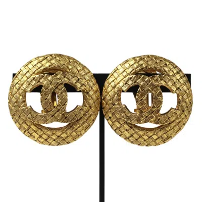 Pre-owned Chanel Brass Clip Earrings () In Gold