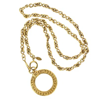 Pre-owned Chanel Brass Necklace () In Gold