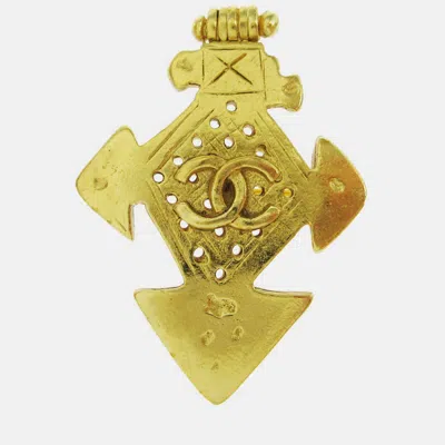Pre-owned Chanel Brooch Pin Gold