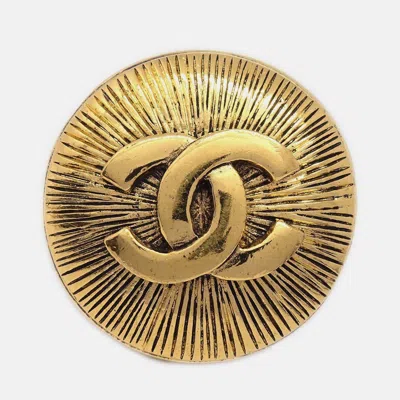 Pre-owned Chanel Brooch Pin Gold