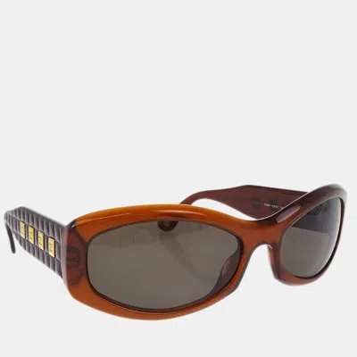 Pre-owned Chanel Brown Small Eyewear Sunglasses