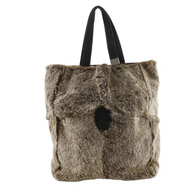Pre-owned Chanel Brown Fur Handbag Tote Bag ()
