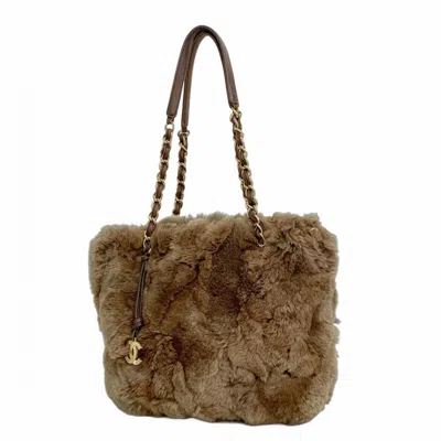 Pre-owned Chanel Brown Fur Shoulder Bag ()