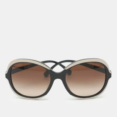 Pre-owned Chanel Brown Gradient Acetate Frame 5320 Oversized Sunglasses