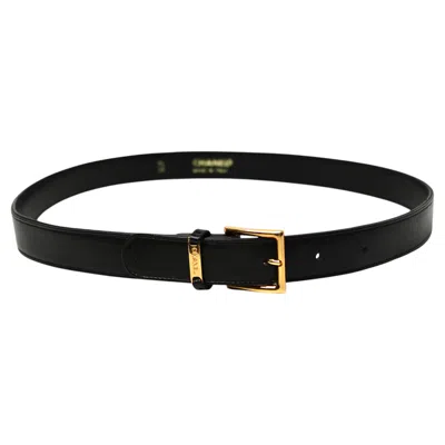 Pre-owned Chanel Brown Leather Vintage Belt With Gold Tone Hardware Circa 1990s