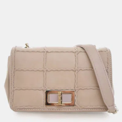 Pre-owned Chanel Brown Mini Reissue 2.55 Iridescent Lambskin Stitched Single Flap