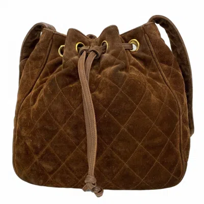 Pre-owned Chanel Brown Suede Shoulder Bag ()