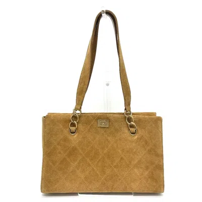 Pre-owned Chanel Brown Suede Shoulder Bag ()