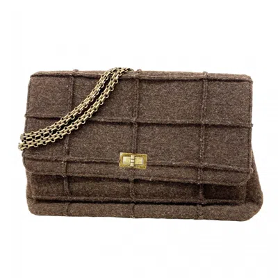 Pre-owned Chanel Brown Wool Shoulder Bag ()