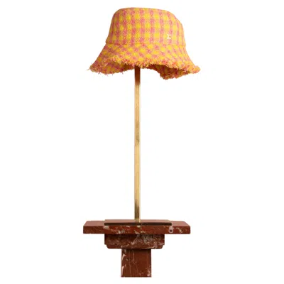 Pre-owned Chanel Bucket Hat By Virginie Viard Circa 2020 In Orange