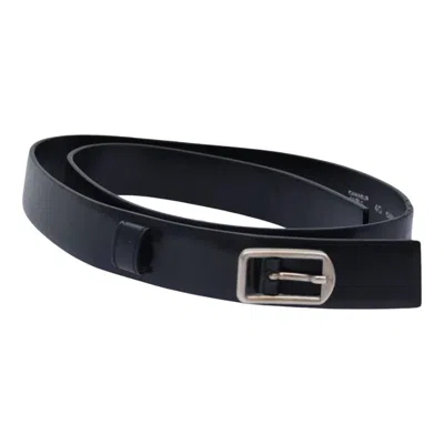 Pre-owned Chanel Buckle Belt Leather Black Leather Belts Accessory ()
