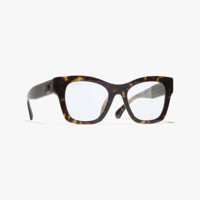 Chanel Butterfly Blue Light Glasses In Black