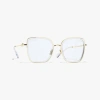 Chanel Butterfly Blue Light Glasses In Gold & Crystal 