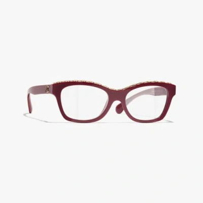 Chanel Butterfly Eyeglasses In Red