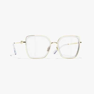 Chanel Butterfly Eyeglasses In Gold
