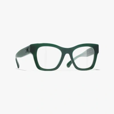 Chanel Butterfly Eyeglasses In Green