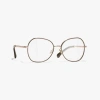 Chanel Butterfly Eyeglasses In Beige, Pink & Gold 
