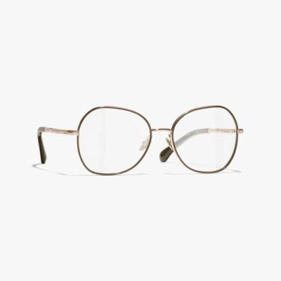 Chanel Butterfly Eyeglasses In Gold