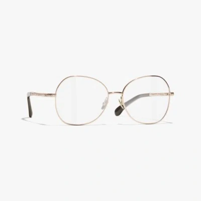 Chanel Butterfly Eyeglasses In Gold