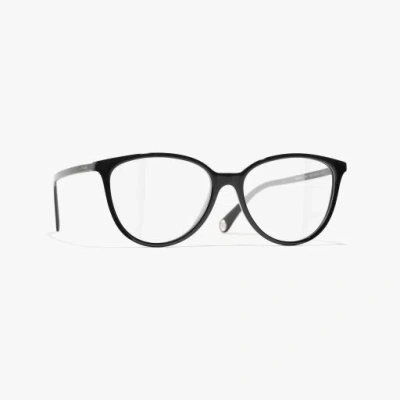 Chanel Butterfly Eyeglasses In Black 