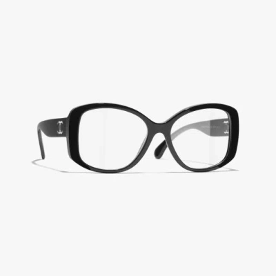 Chanel Butterfly Eyeglasses In Black
