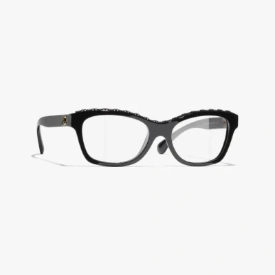 Chanel Butterfly Eyeglasses In Black