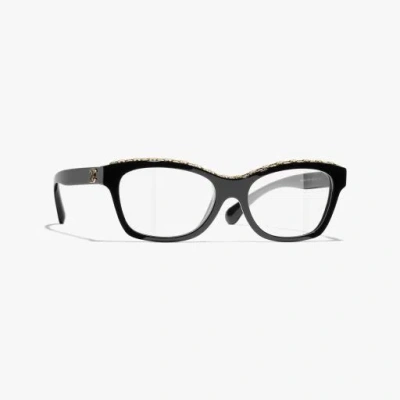 Chanel Butterfly Eyeglasses In Black