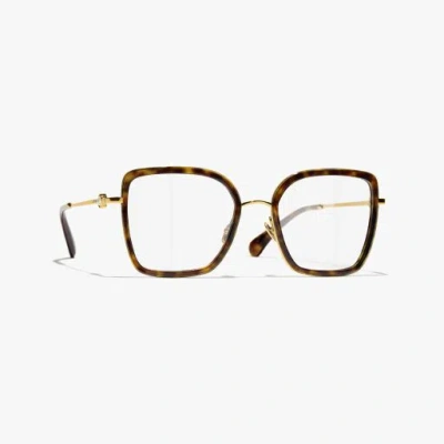 Chanel Butterfly Eyeglasses In Brown