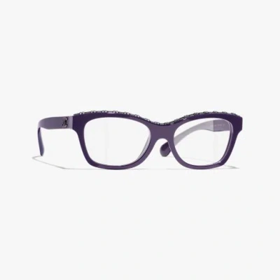 Chanel Butterfly Eyeglasses In Purple