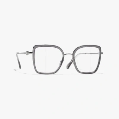 Chanel Butterfly Eyeglasses In Gray