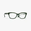 Chanel Butterfly Eyeglasses In Green 