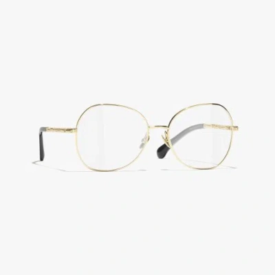 Chanel Butterfly Eyeglasses In Gold