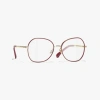 Chanel Butterfly Eyeglasses In Light Gold 