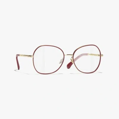 Chanel Butterfly Eyeglasses In Gold