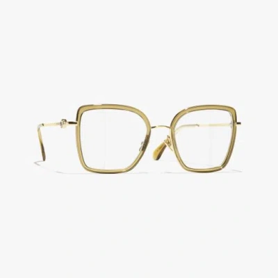 Chanel Butterfly Eyeglasses In Gold